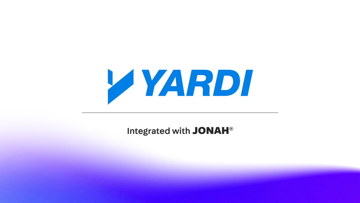 Yardi integration with Jonah