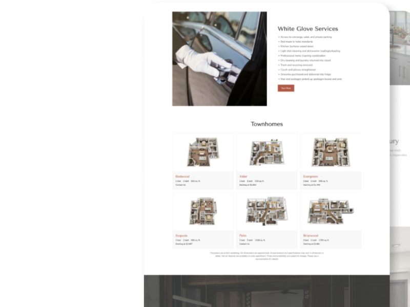 Jonah's Campaign pages add-on for multifamily websites. Campaign Pages