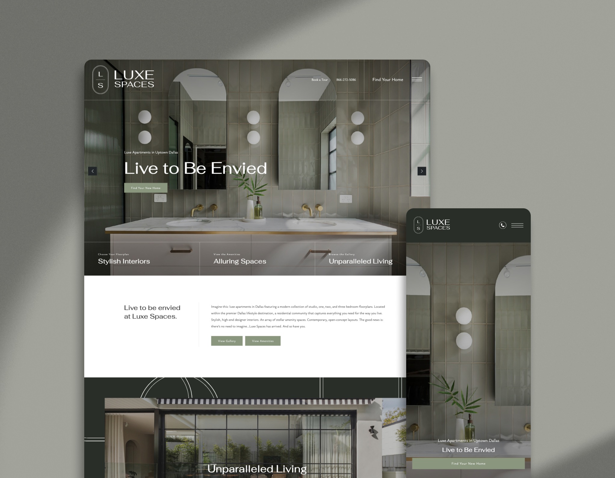 LUXE Spaces Multifamily Website Theme Powered by Jonah